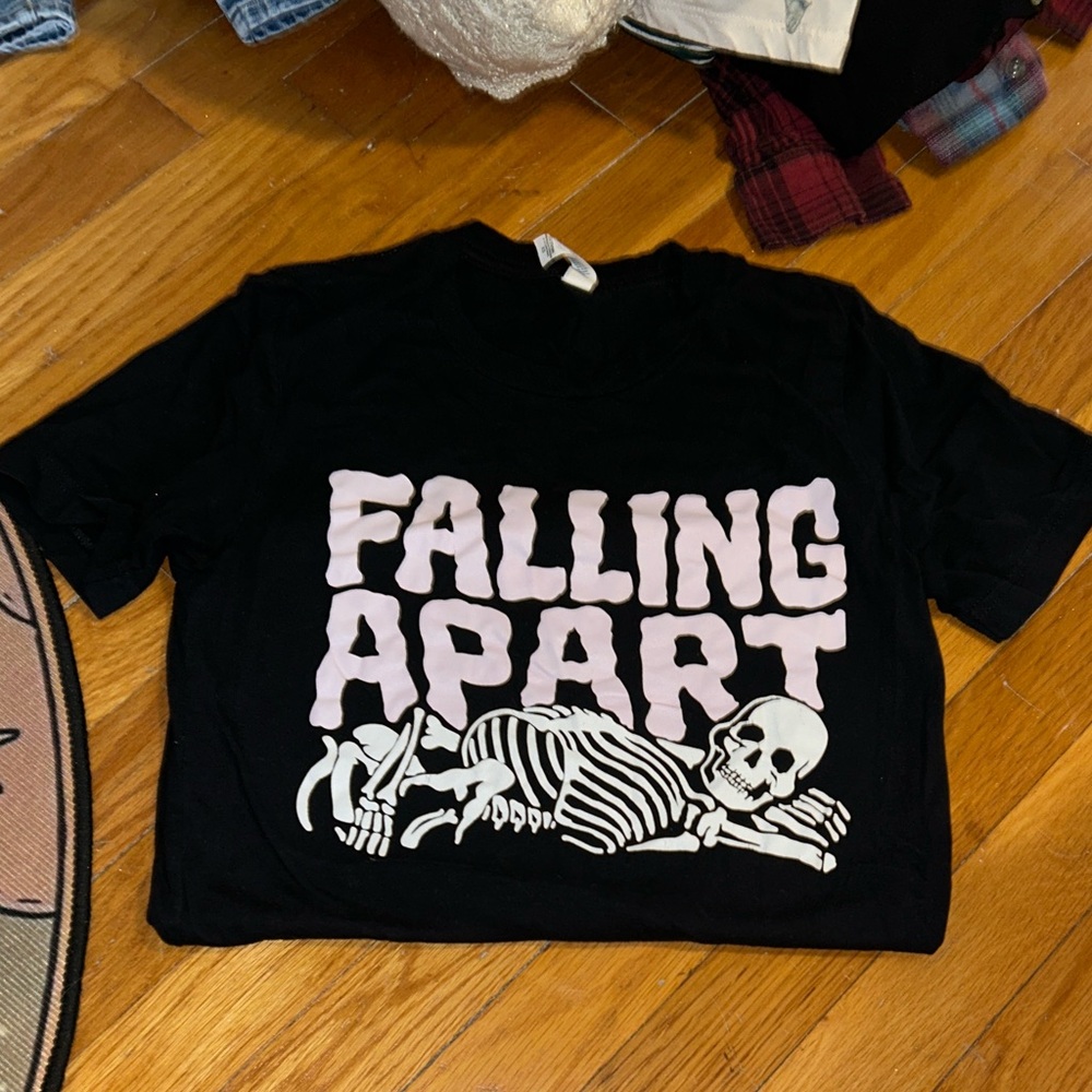 Black Womens Skeleton Graphic Tee